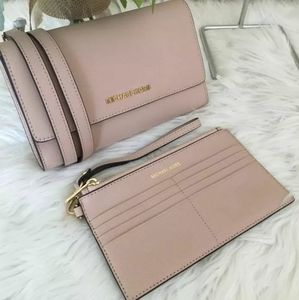 Nwt mk 3 in 1 wristlet clutch xbody  ballet